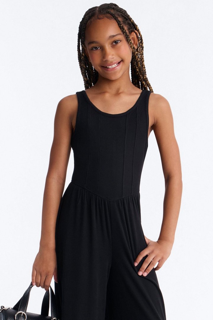 Mini Follow Your Dreams Wide Leg Jumpsuit - Black