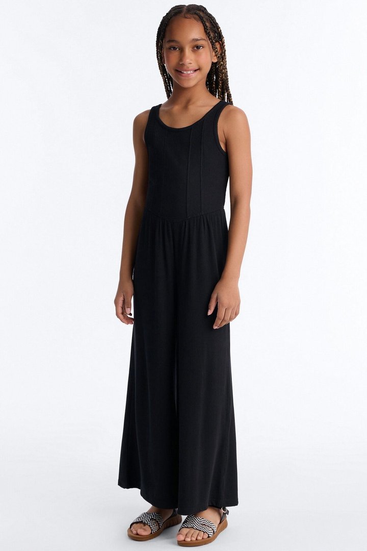 Mini Follow Your Dreams Wide Leg Jumpsuit - Black