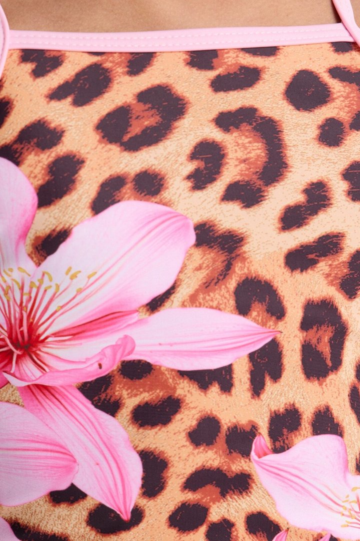 Mini In Bloom 2 Piece Tankini - Leopard