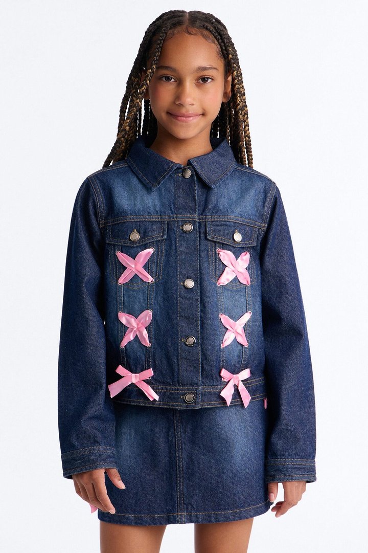 Mini Wildest Dreams Denim Jacket - Dark Wash