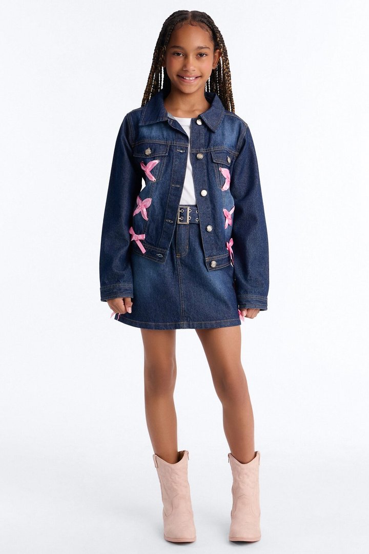 Mini Wildest Dreams Denim Skirt - Dark Wash