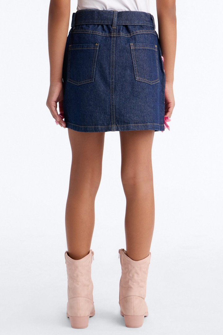 Mini Wildest Dreams Denim Skirt - Dark Wash