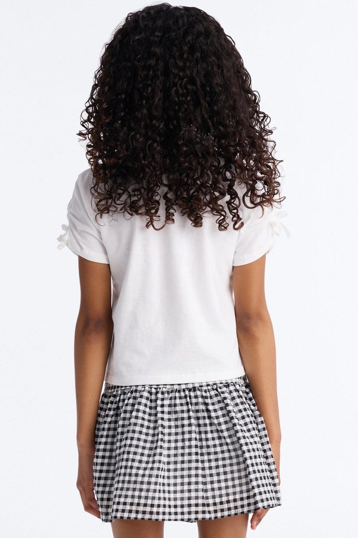 Mini Dancing Away Skort Set - White/Black