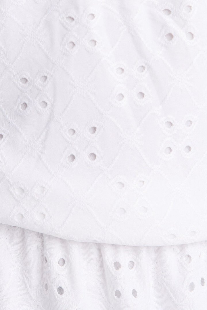 Mini Apple Of My Eyelet Skort Set - White