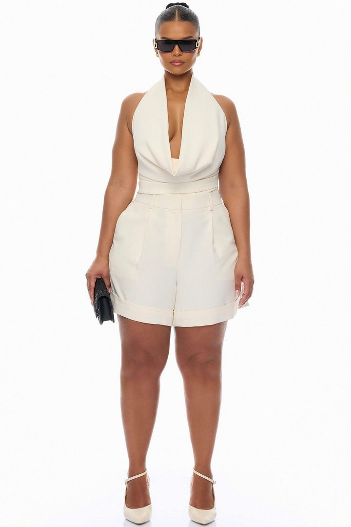 Timeless Touch Short Set - Cream