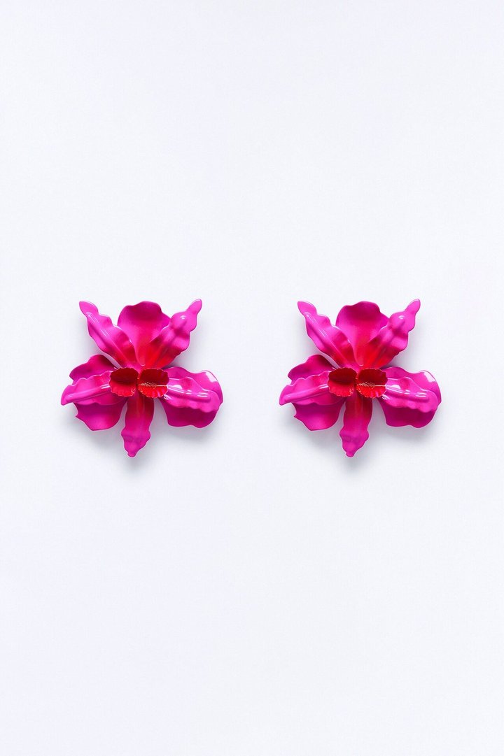 Aloha Babe Floral Earrings - Pink/combo