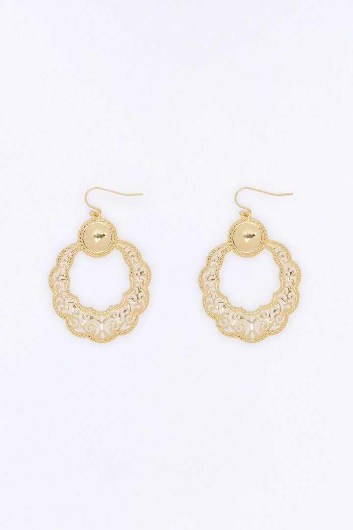 Enchanted Filigree Earrings - Gold