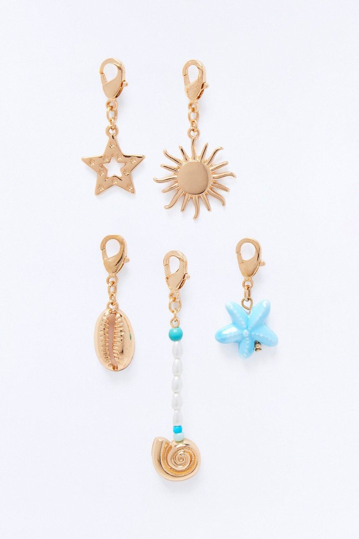 Ocean Is Calling 5 Piece Bikini Charm Set - Gold