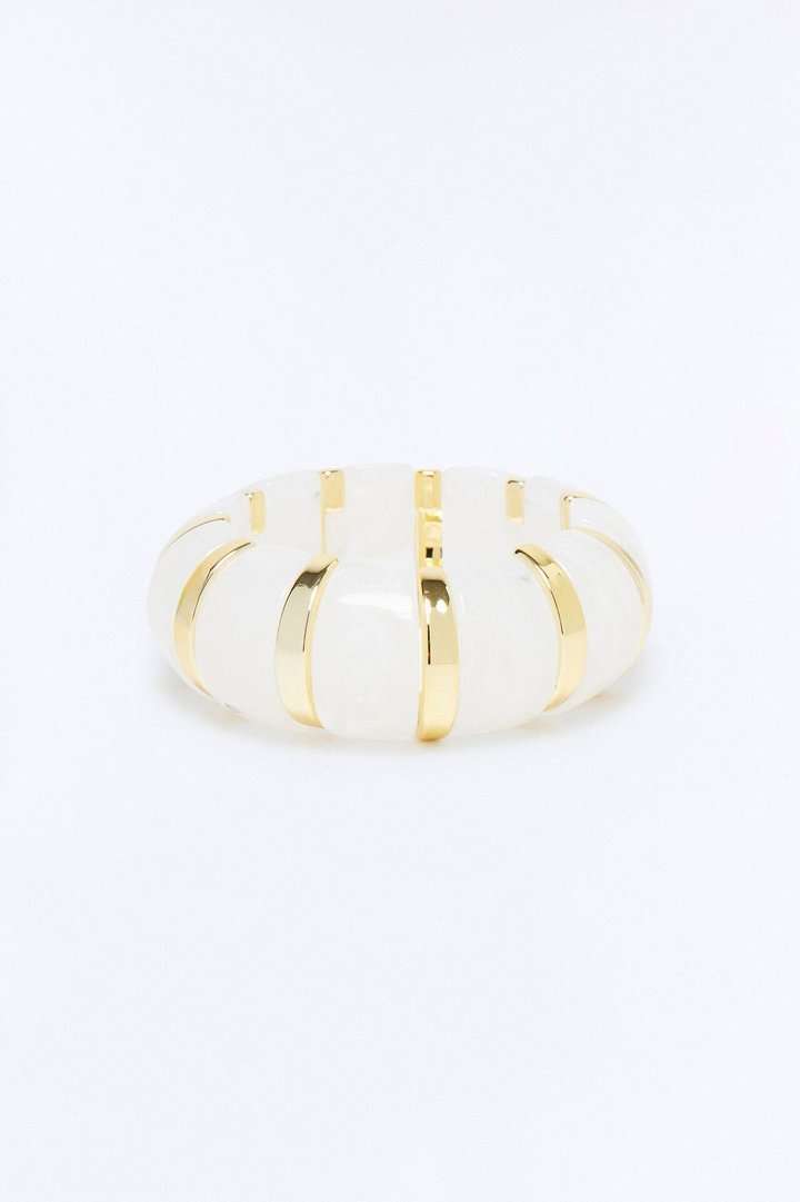 Getaway Glow Stretch Bracelet - White