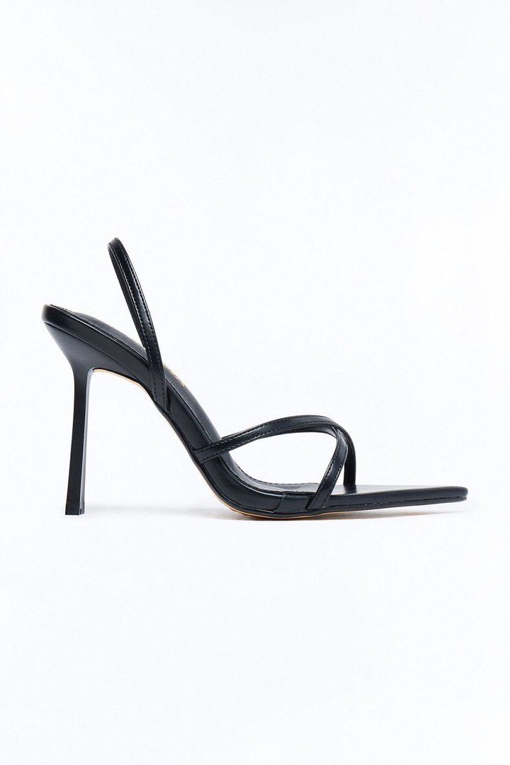 Annalise Stiletto Slingback Heels - Black