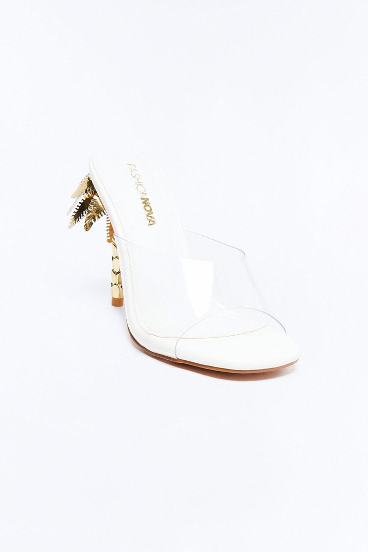 Palms Novelty Heels - White