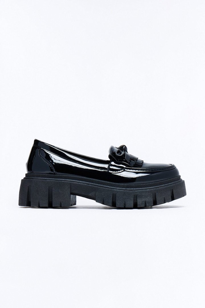 Knox Plaftorm Loafers - Black