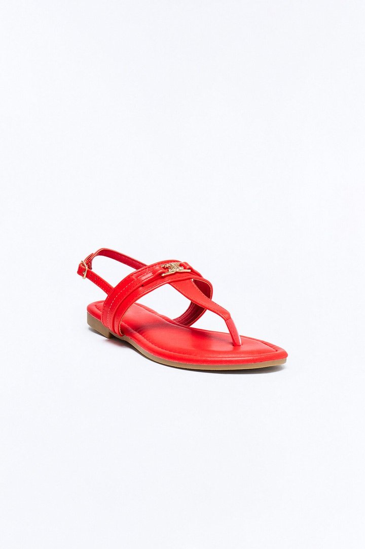 Rani Hardware Sandals - Red