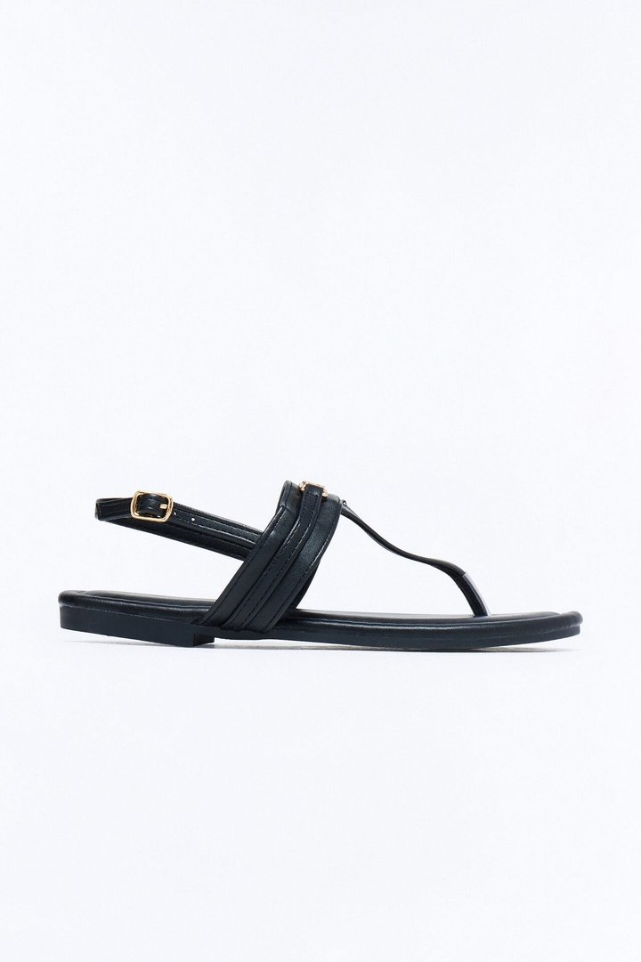 Rani Hardware Sandals - Black