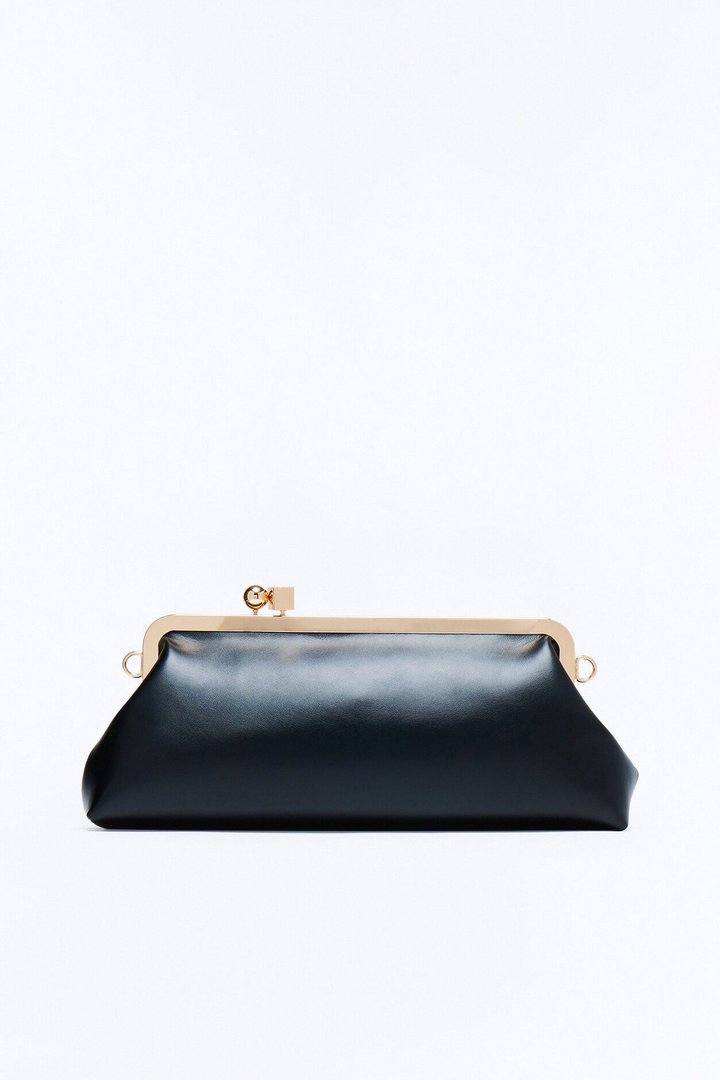 Don't Kiss And Tell Faux Leather Bag - Black