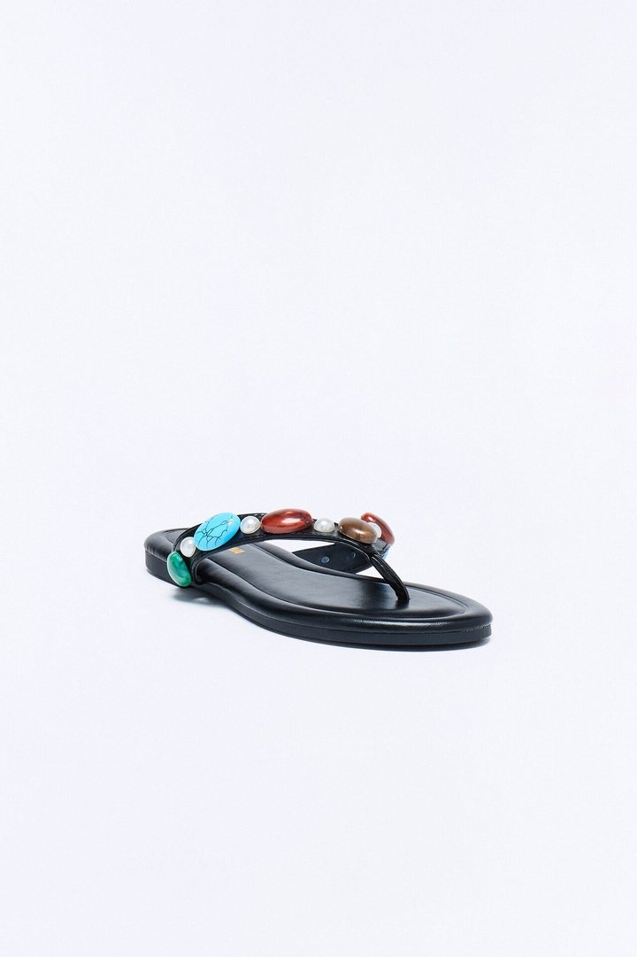 Addison Stone Flip Flops - Black