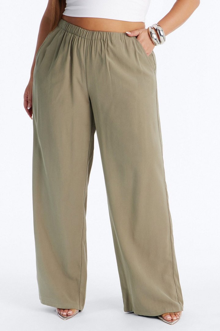 Coffee Break Straight Leg Pant 33″ - Olive