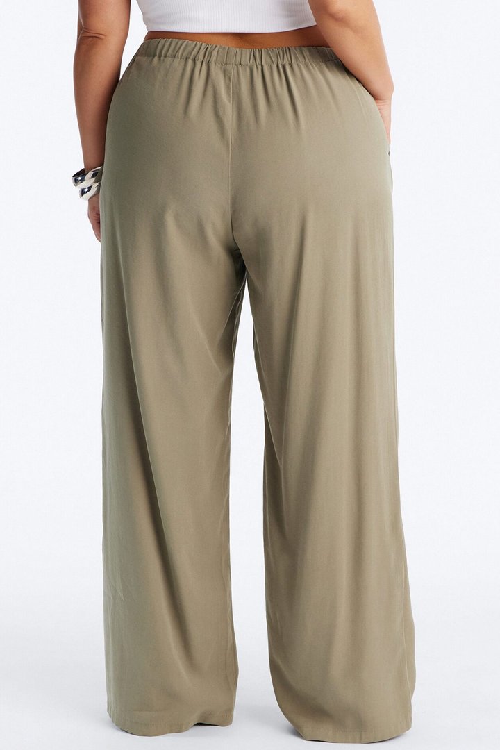 Coffee Break Straight Leg Pant 33″ - Olive