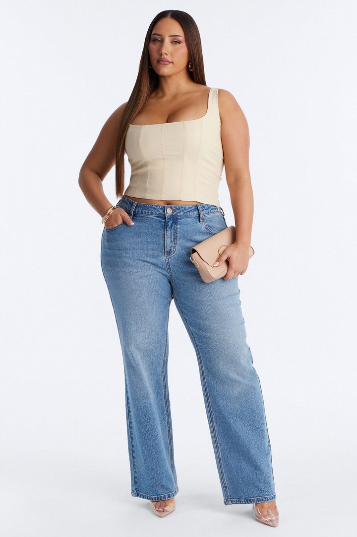 Classic Babe Smocked Tank Top - Beige