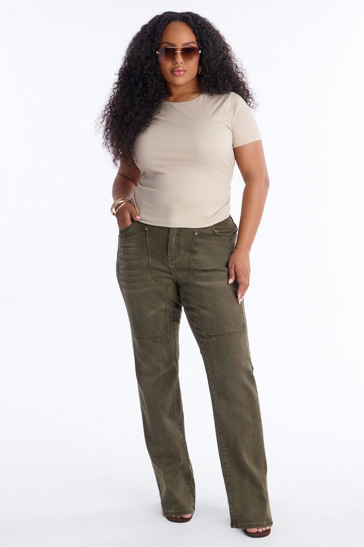 Headed West Straight Leg Pant - Olive
