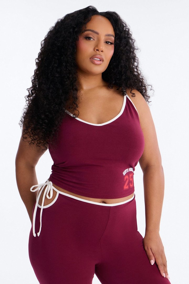 Lexi Capri Legging Set - Burgundy