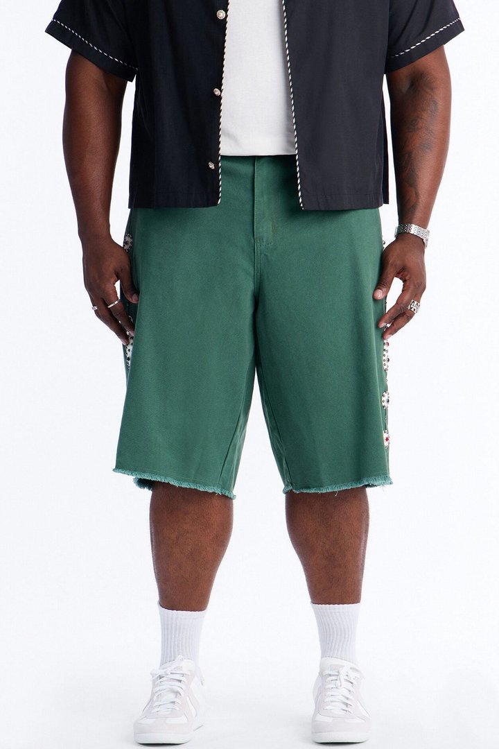 Aspiring Artist Embellished Short - Olive