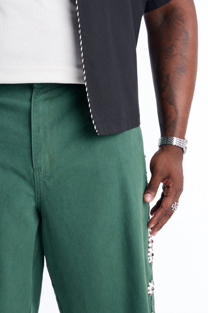 Aspiring Artist Embellished Short - Olive