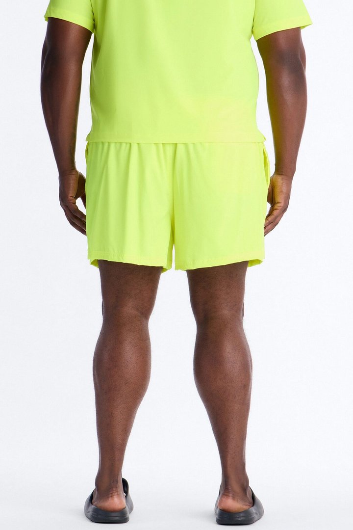 Saints And Stars Swim Trunk 4″ - Yellow