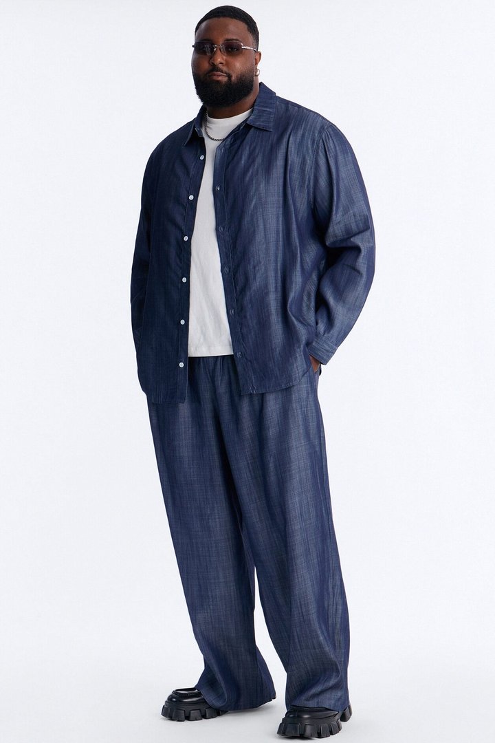 Wide Leg Mercer Gates Pant - Indigo
