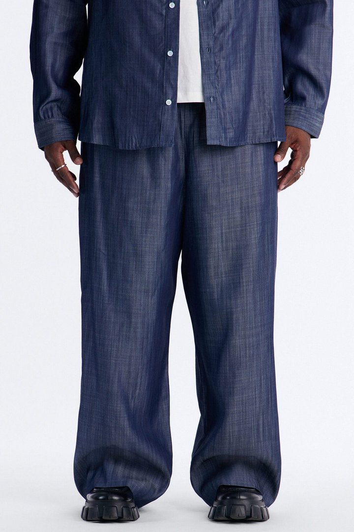 Wide Leg Mercer Gates Pant - Indigo