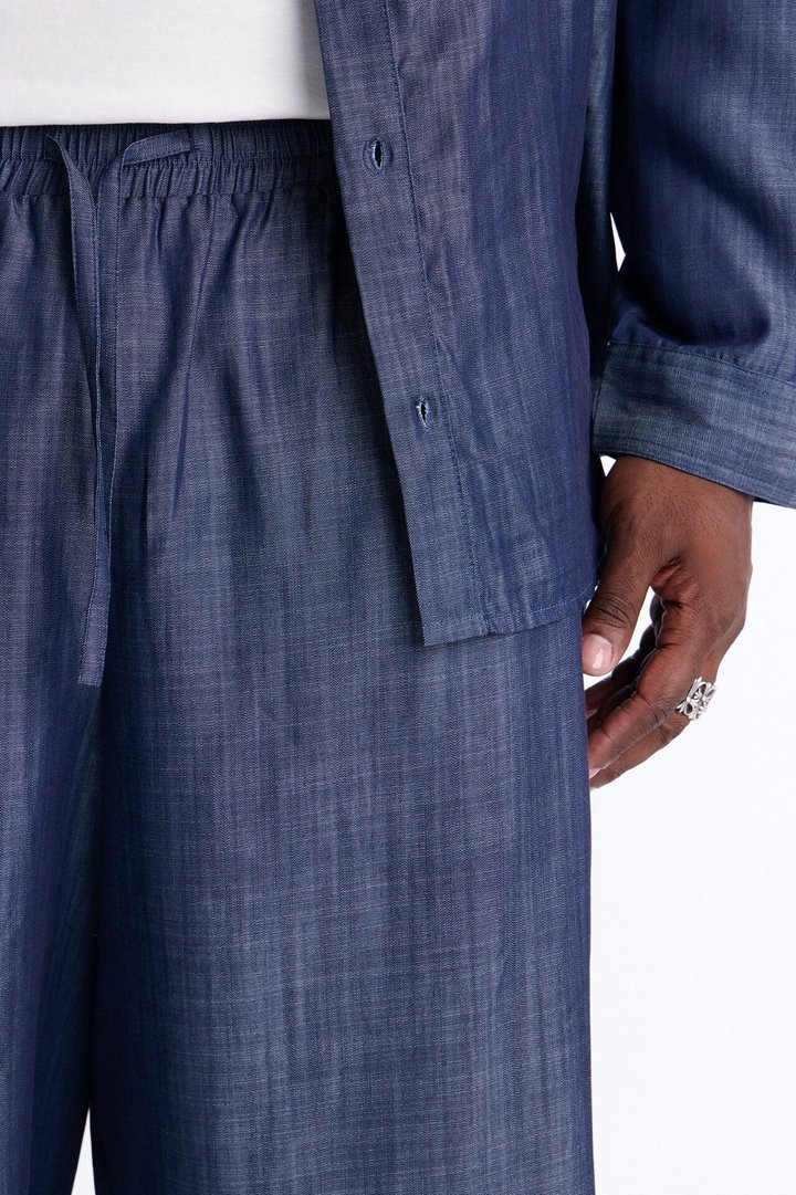 Wide Leg Mercer Gates Pant - Indigo