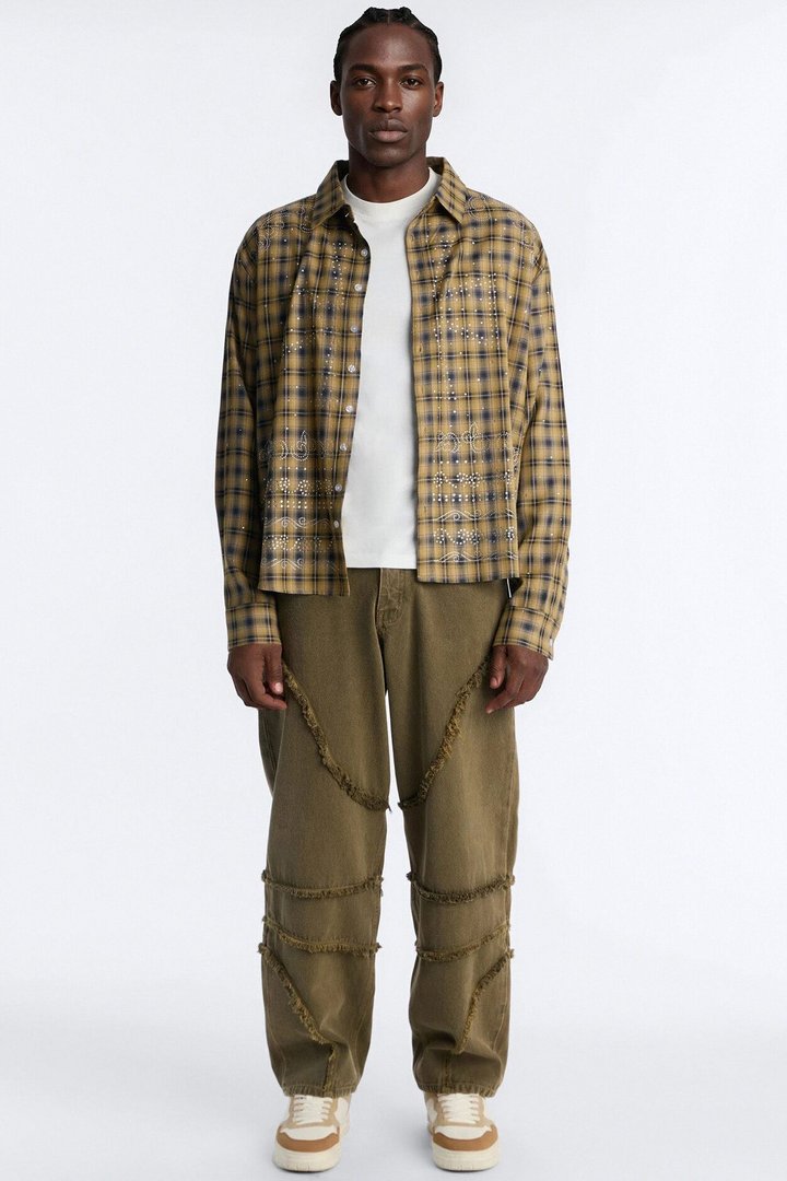 Barrel Urban Fray Jeans - Olive