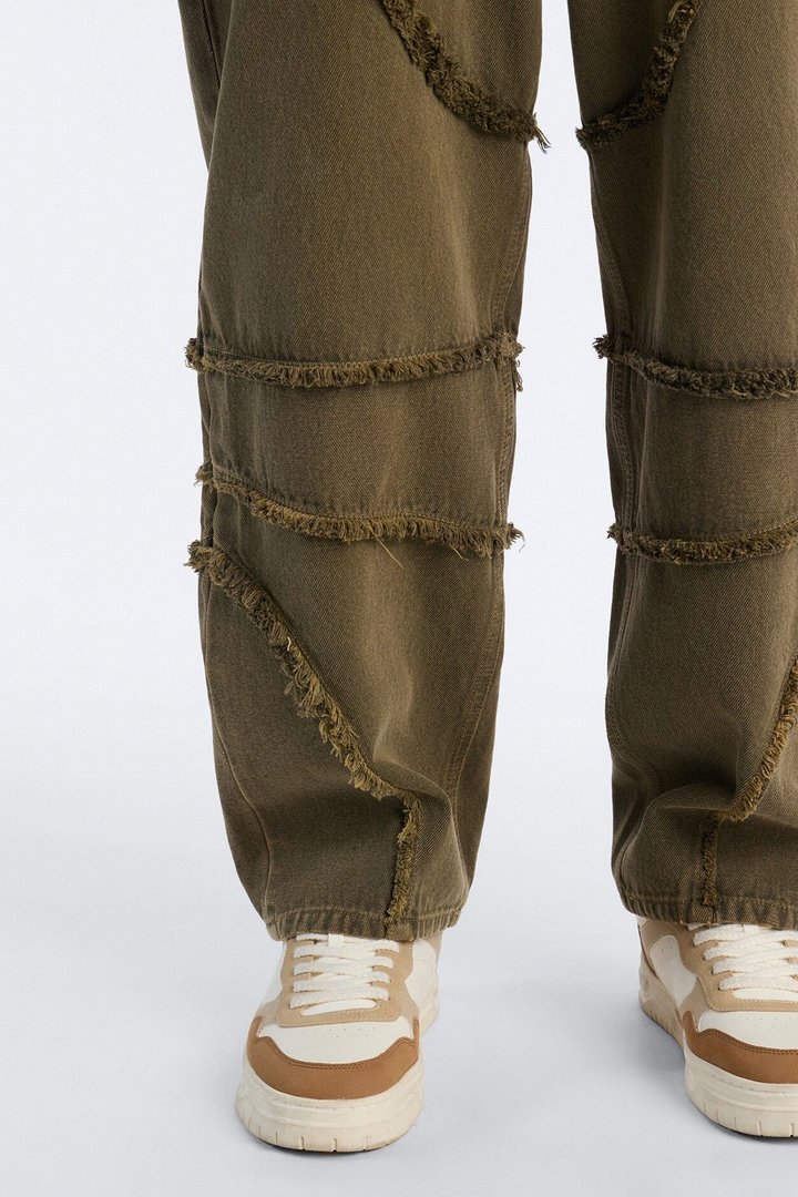Barrel Urban Fray Jeans - Olive