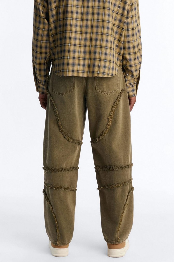 Barrel Urban Fray Jeans - Olive