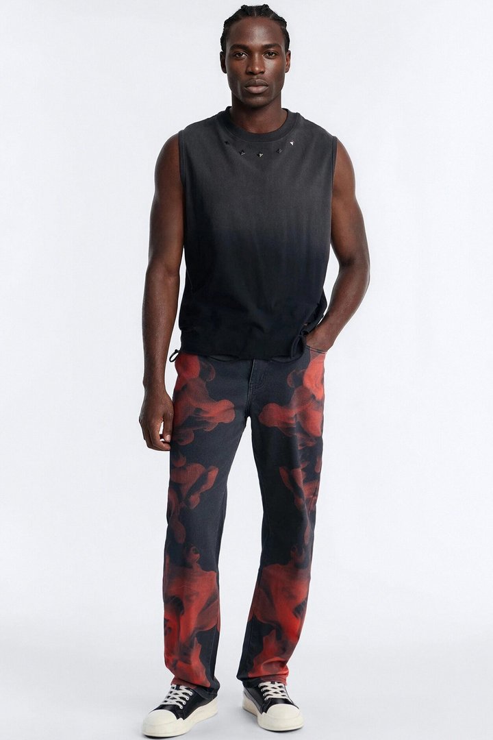Straight Lava Jean - Red