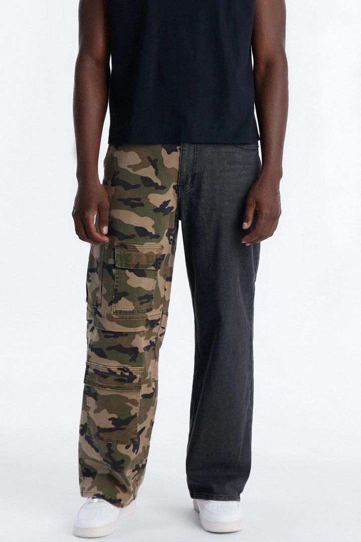 Baggy Two Face Camo Jean - Multi Color