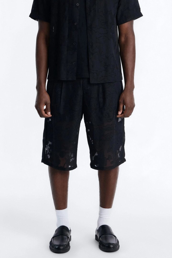 Baggy Duskforged Desert Rose Short - Black