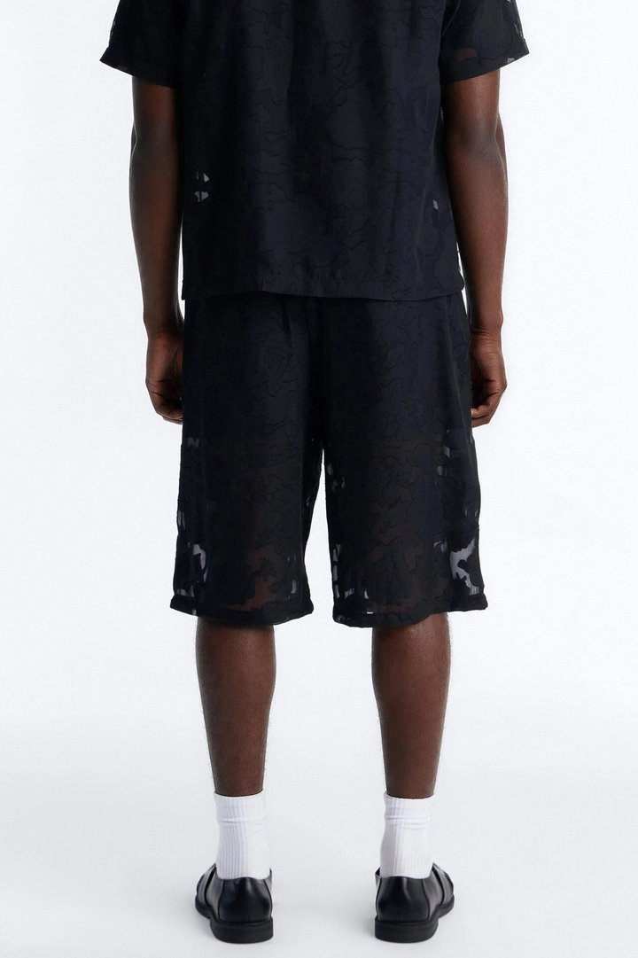 Baggy Duskforged Desert Rose Short - Black