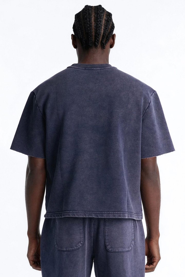 On The Go Washed Tee - Navy