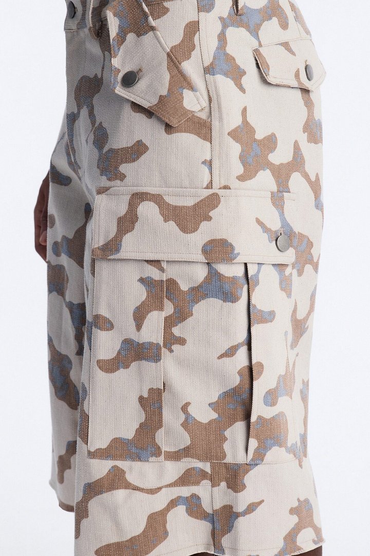 Baggy Subtle Distressed Short - Grey