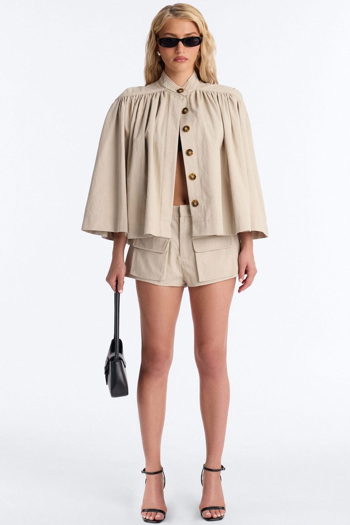 Taylor Twill Hot Short Set - Khaki