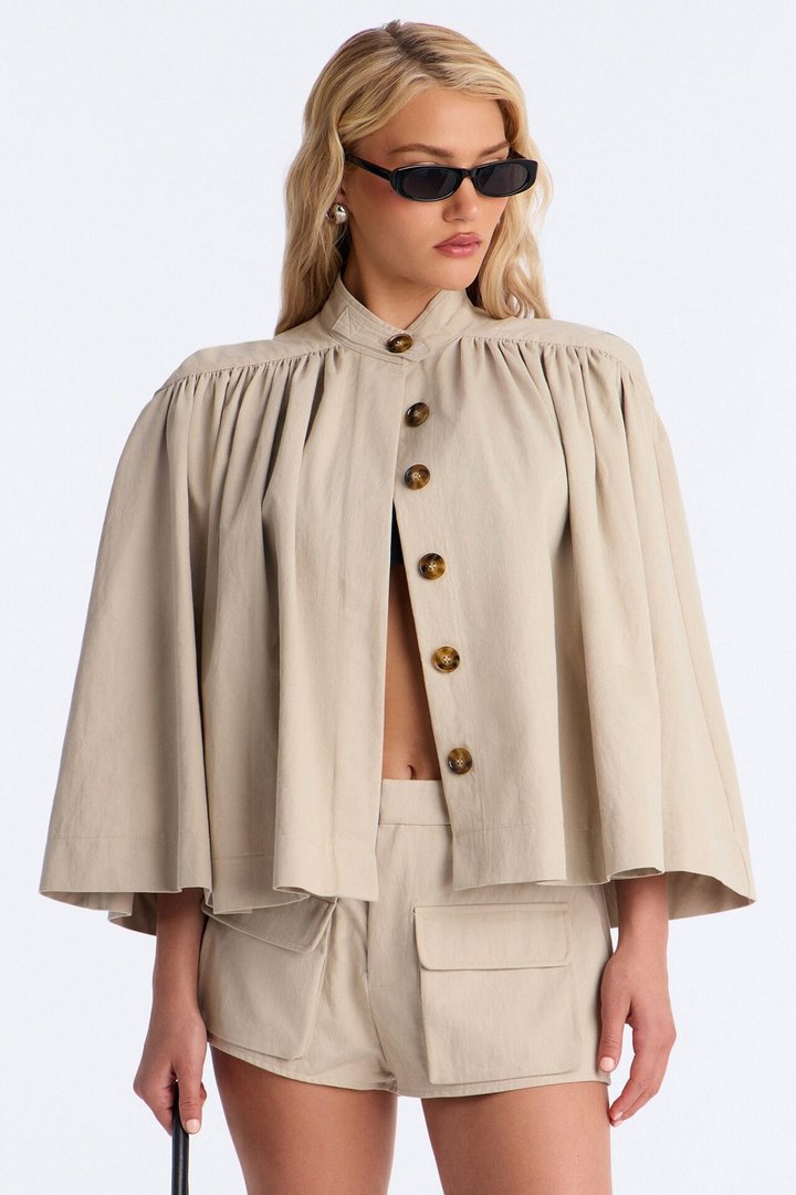 Taylor Twill Hot Short Set - Khaki
