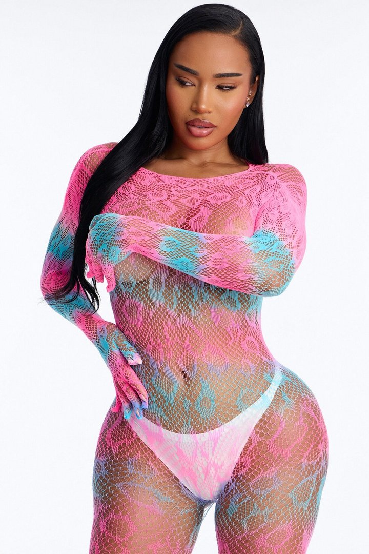 That Good Feeling Ombre Jumpsuit Bodystockings - Pink/combo