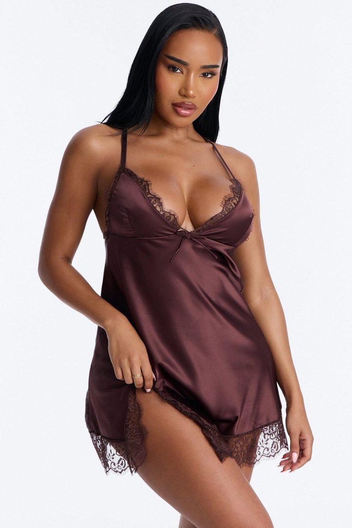 Slip Into Your Dreams Sleep Gown - Chocolate