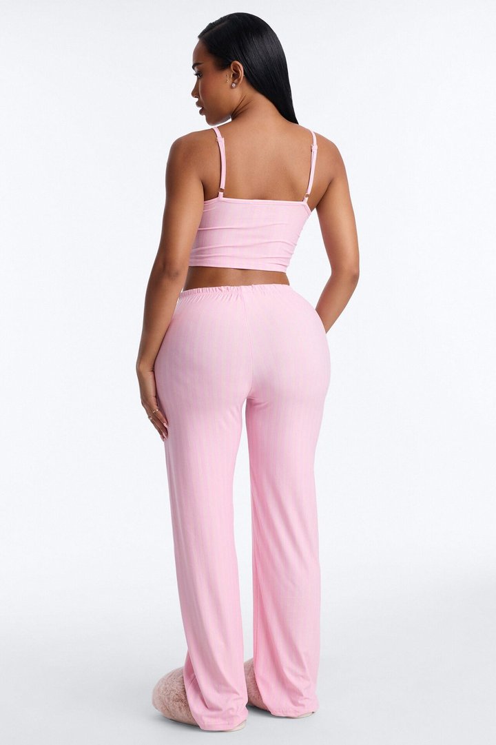 Sequin Bride Squad Cami PJ Pant Set - Pink