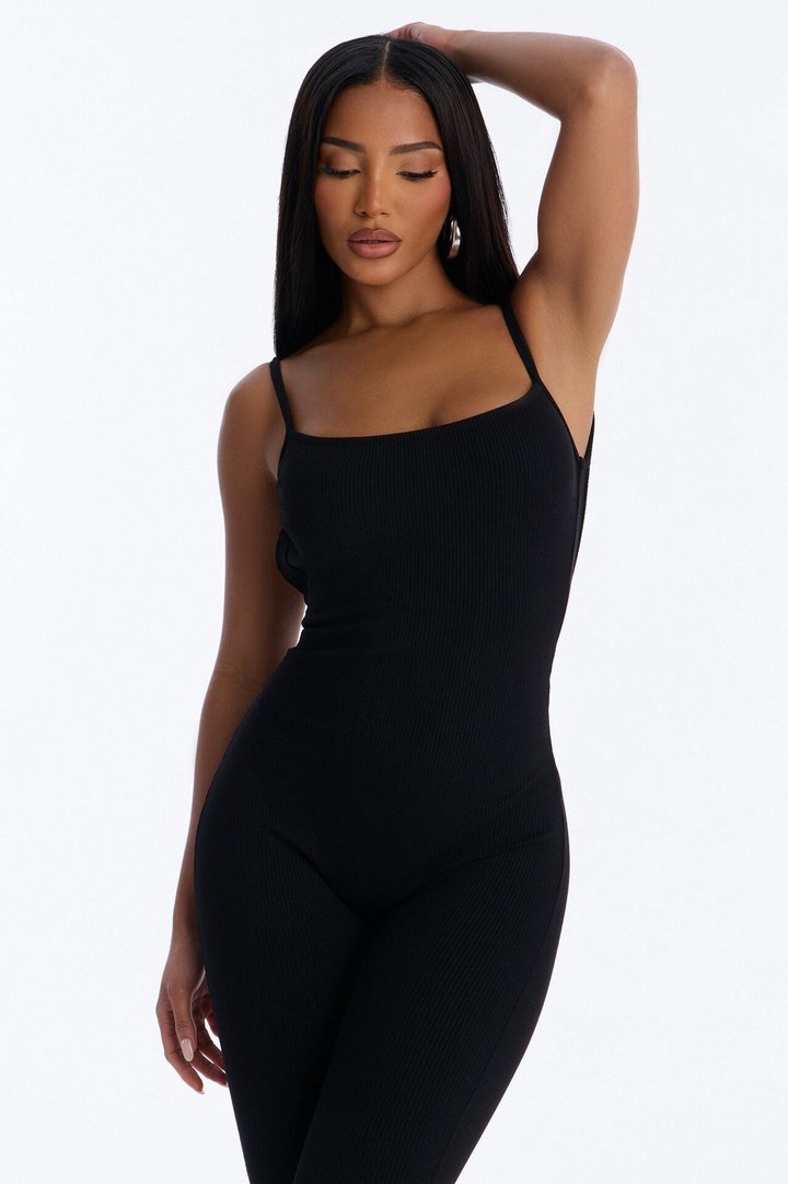 Chelsea Snatched Jumpsuit - Black