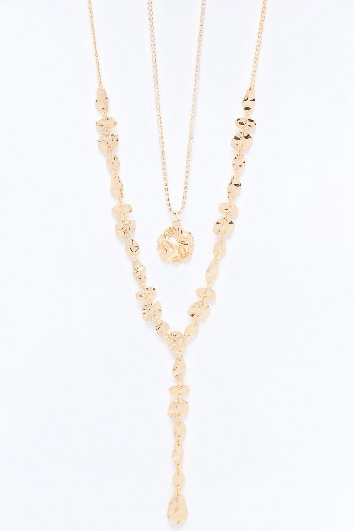 Caribbean Oasis Layered Necklace - Gold