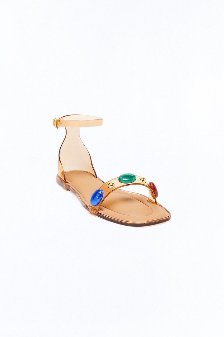 Eliseo Stone Jelly Sandals - Tan