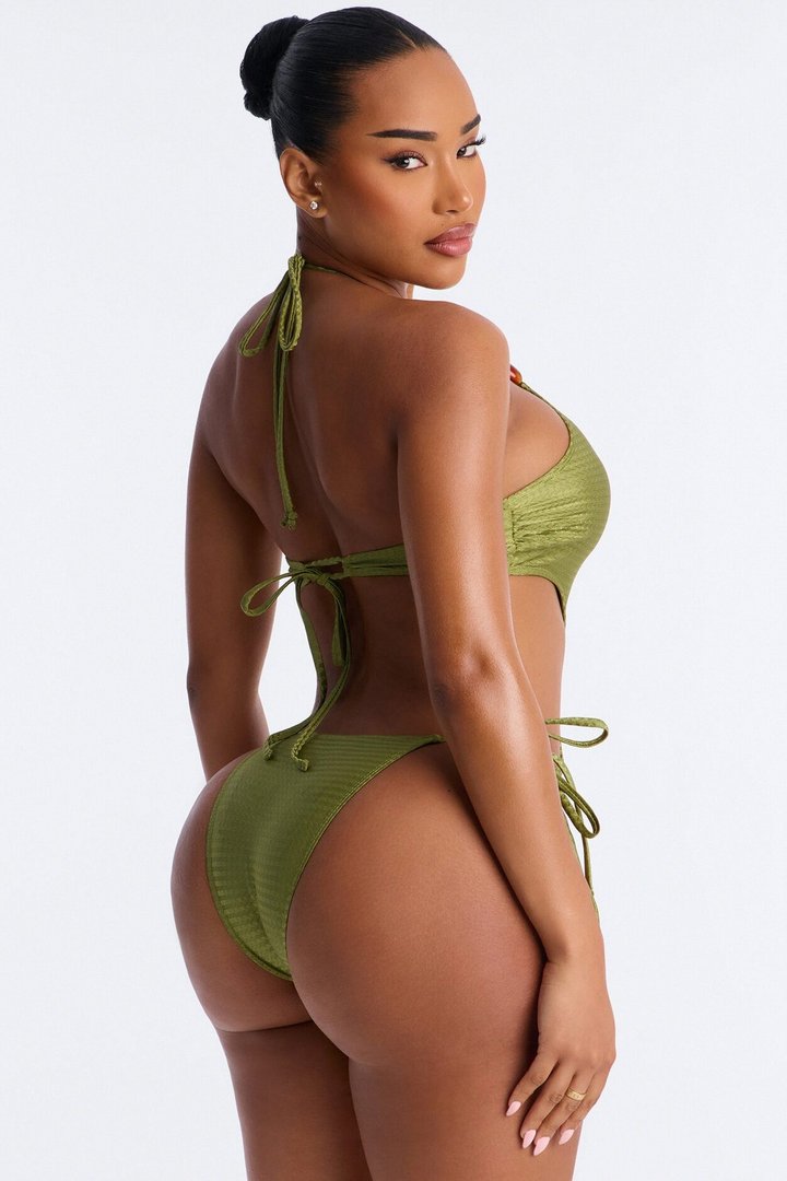 Waiting For The Sunset 1 Piece Swimsuit And Sarong - Green/combo