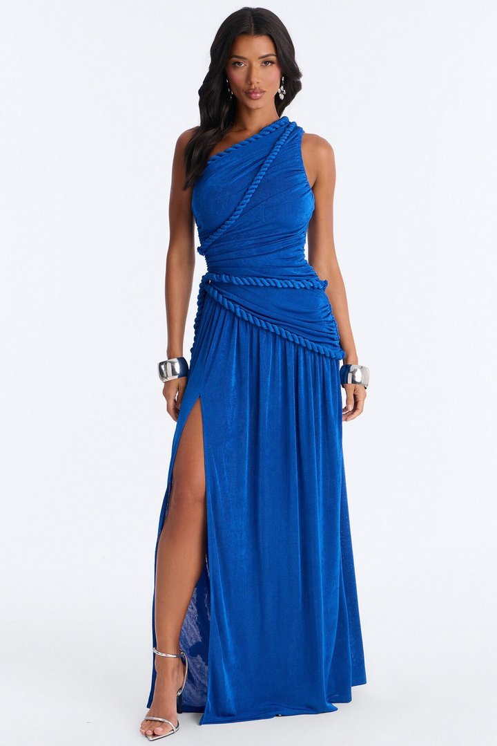 Corina Twist Slinky Maxi Dress - Royal
